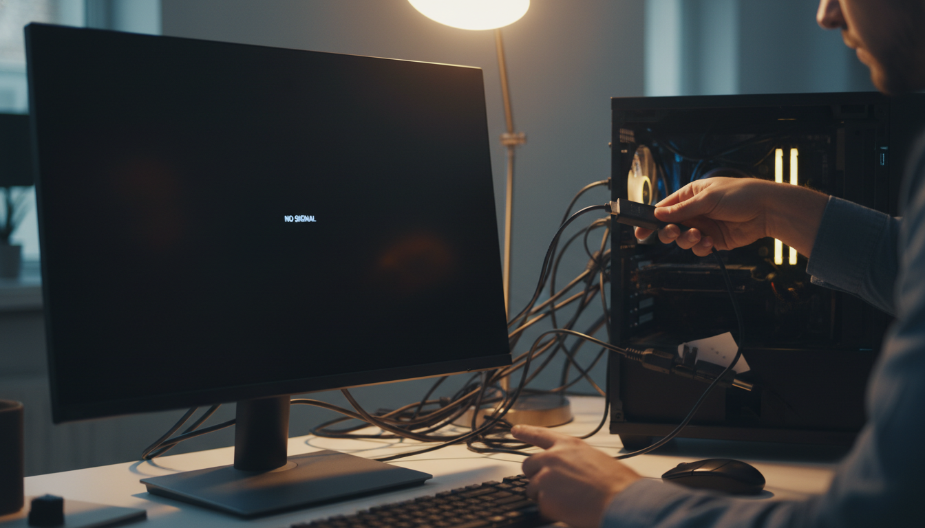 pcモニターが突然映らないときの原因整理