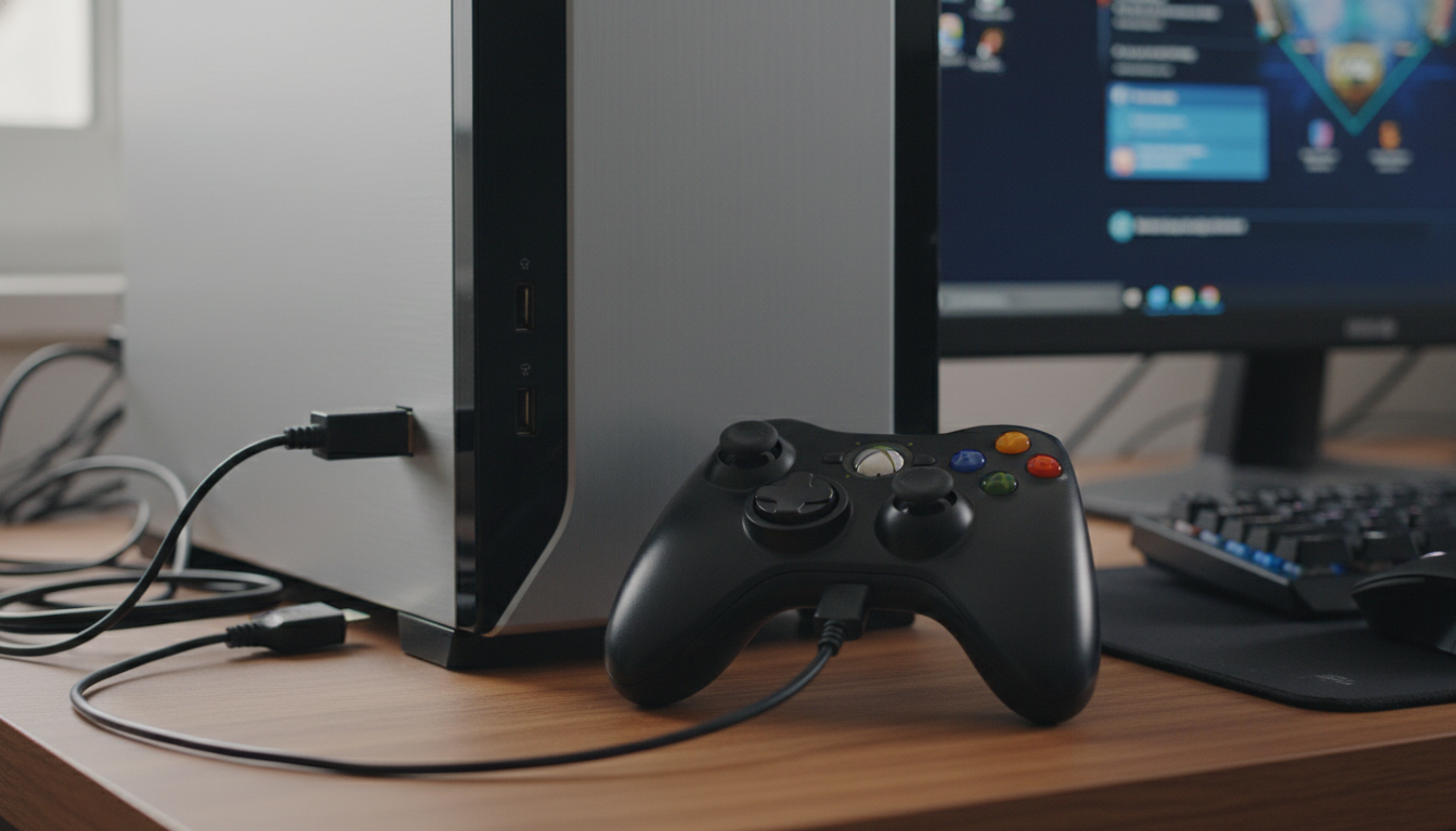 xbox360コントローラーをPC接続する基本