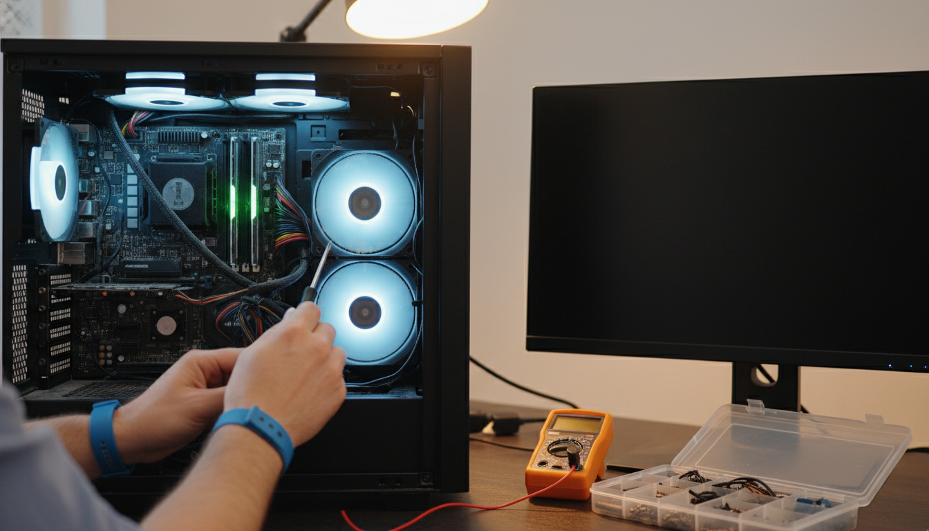 pc起動しないファンは回る時の対処手順
