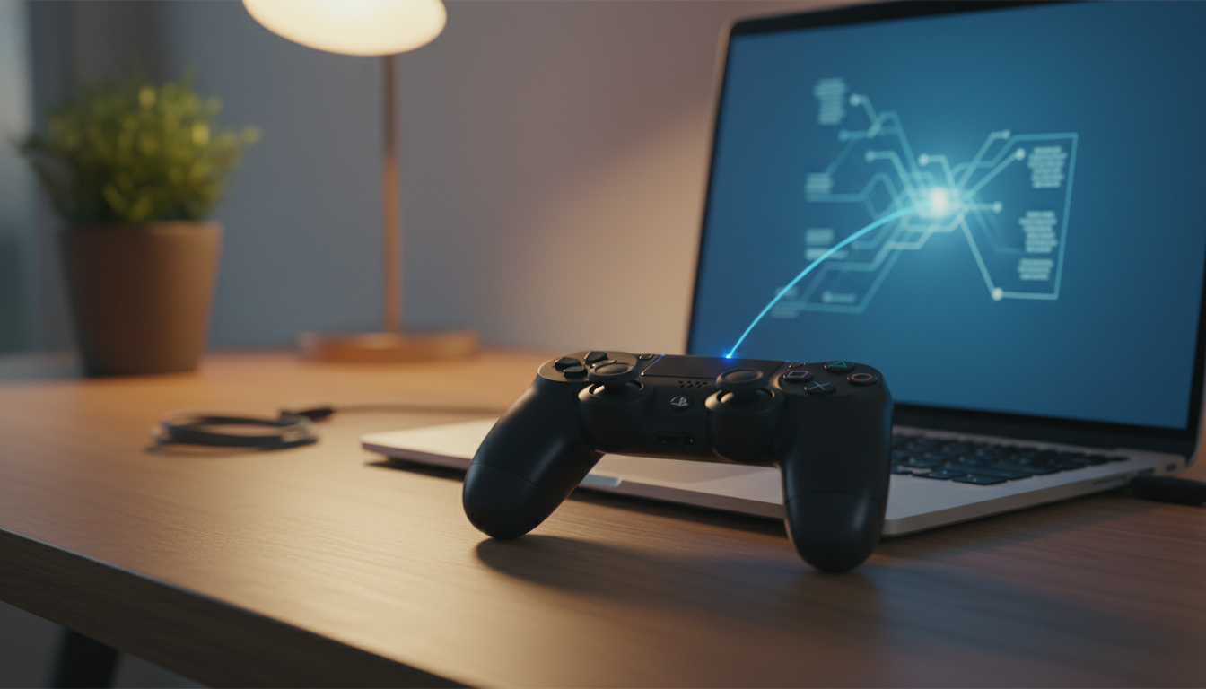 ps4コントローラーのBluetooth接続をPCで始める手順