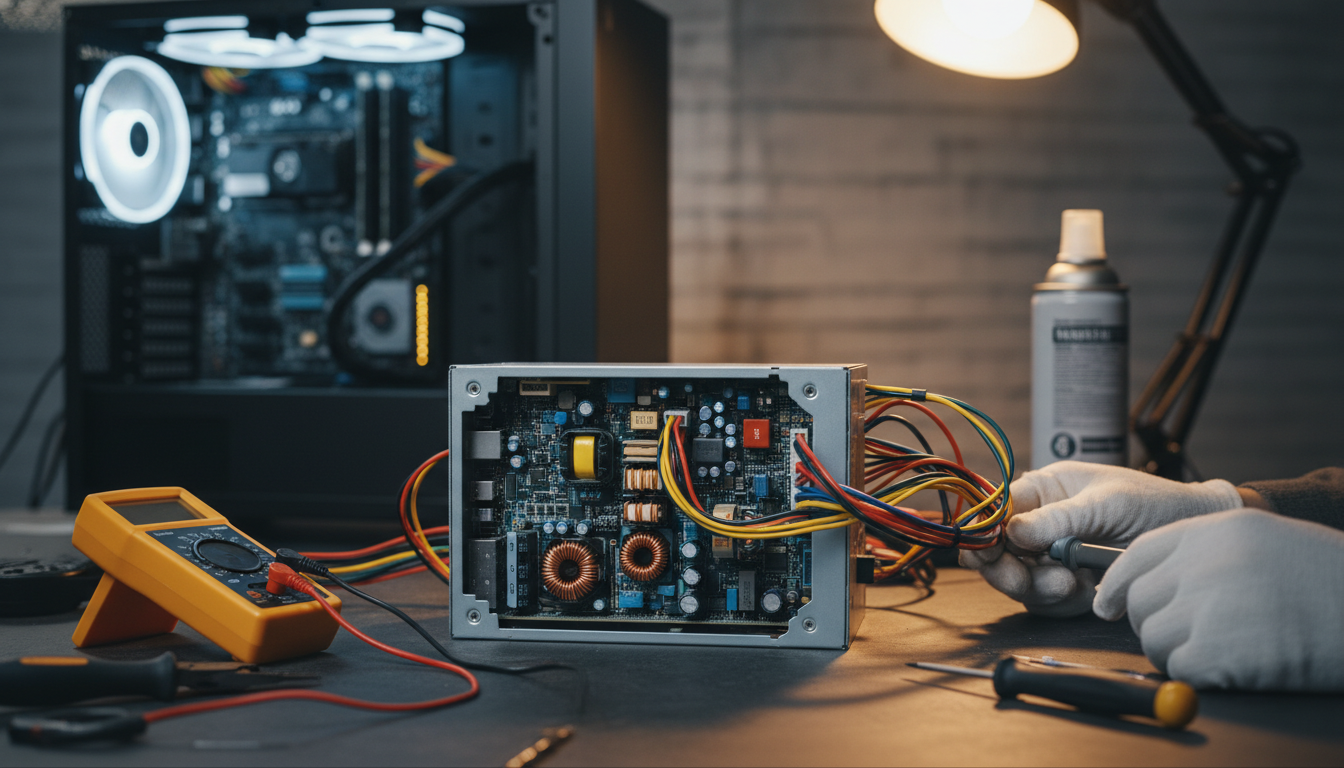 pc電源落ちる原因を症状で切り分ける