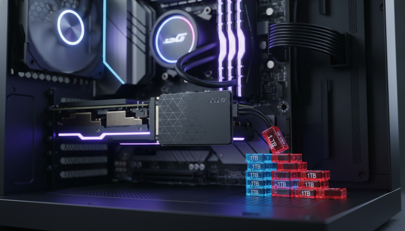 ゲーミングpcのssd1tbは足りる?実効容量の目安