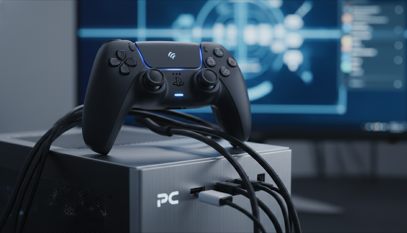 pc ps5コントローラー無線の接続手順
