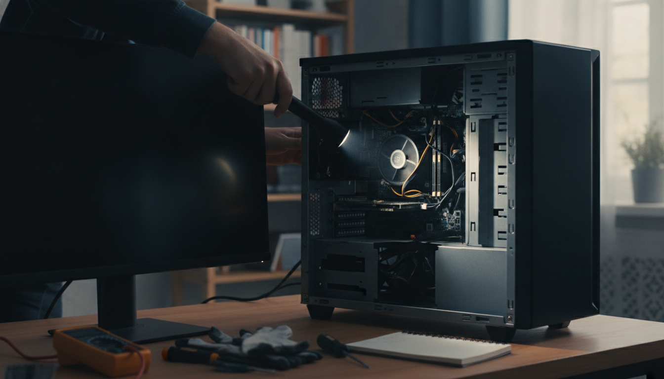 pc黒い画面のままを切り分ける基本