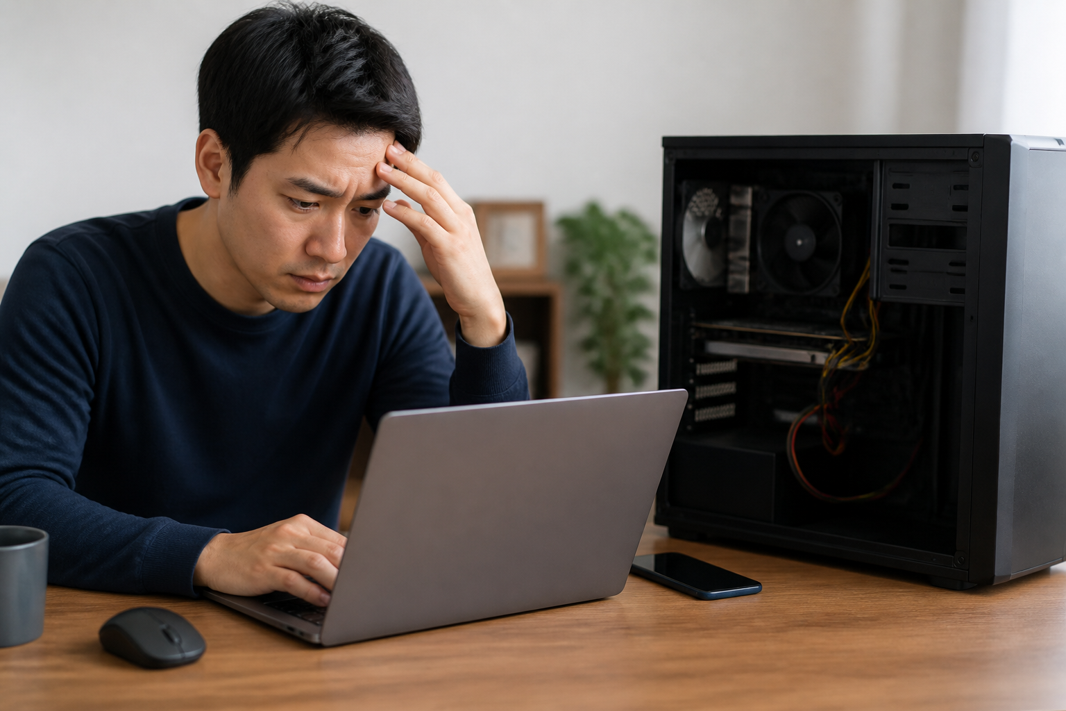 pcの電源が落ちる原因を見分けるポイント