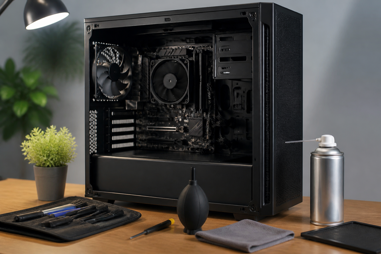 PCのホコリ対策で確認したい通気口や冷却部品のイメージ